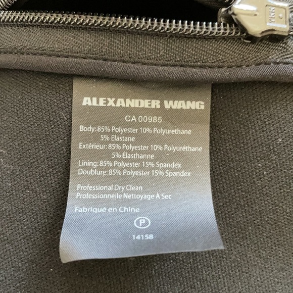 Alexander Wang front lace up peplum top 2 - Picture 6 of 7